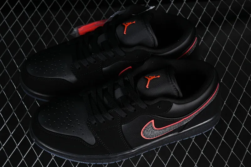 All categories Air Jordan Jordan series basketball shoes Air Jordan 1 Low Z version Air Jordan 1 Low "Red Orbit" AJ1 Joe 1 track black and red low-top cultural casual sneakers CK3022-006